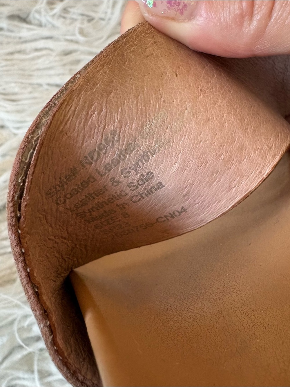 Madewell The Charley Double-Strap Camel Brown Leather Slide Sandals ND955 Size 8 - Picture 9 of 10